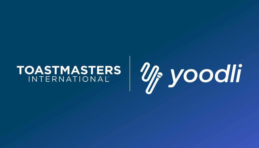 Toastmasters and Yoodli logos
