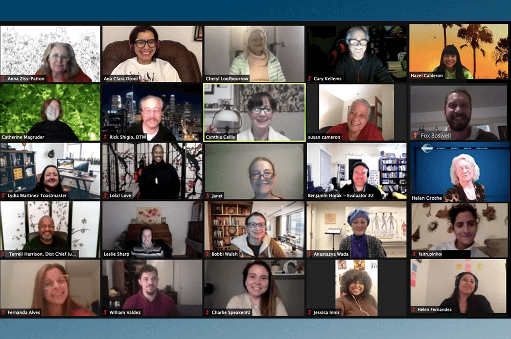 “Group of people on a Zoom call”