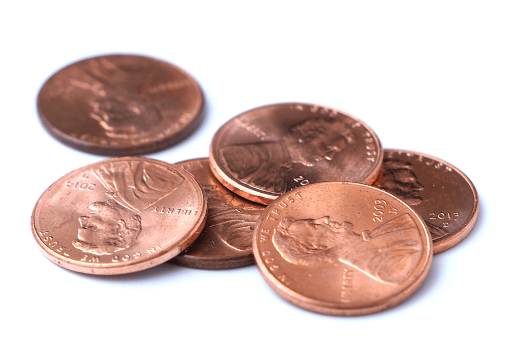Pile of pennies