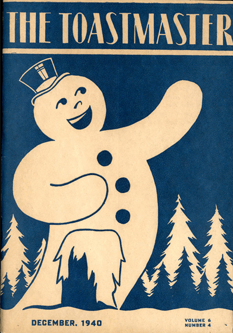 Blue cover with snowman