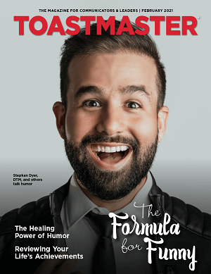 February magazine cover of Stephan Dyer